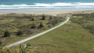 Photo of Ninety Mile Beach at Hukatere, north of Kaitaia