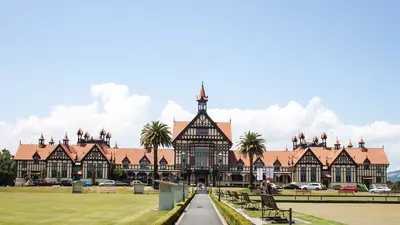 Photo of the Bath House (Rotorua Museum) in Government Gardens, Rotorua