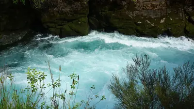 Photo of Huka Falls on the Waikato River, near Taupō